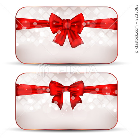 Christmas cards with gift bows Christmas cards with gift bows 8235065