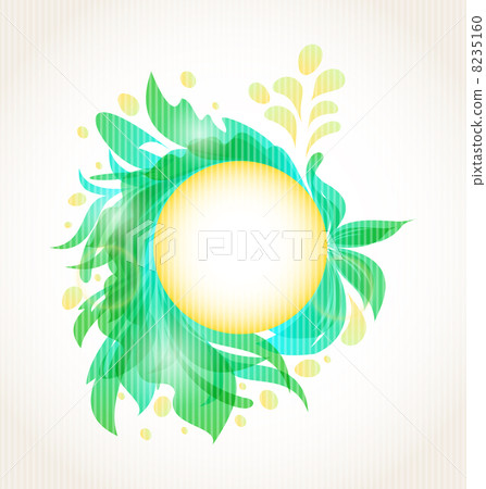 Abstract floral transparent background 8235160
