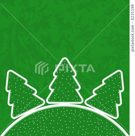 Green paper cut-out set christmas tree Green paper cut-out set christmas tree 8235199
