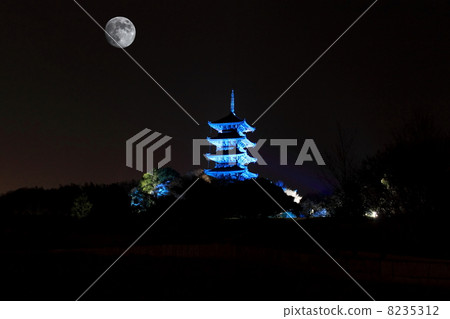 Bikan Kokubunji and Moon 8235312