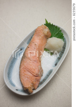 Salted salmon salmon 8235679