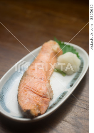 Salted salmon salmon 8235683