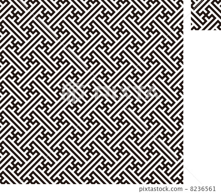 Saji Japanese Pattern Pattern Background Vector Geometric Pattern Set 8236561