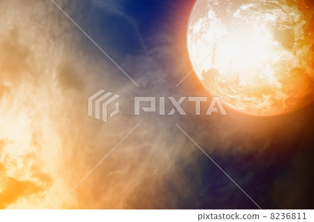 Glowing planet Glowing planet 8236811