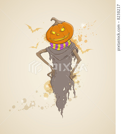 Background with scarecrow 8238217