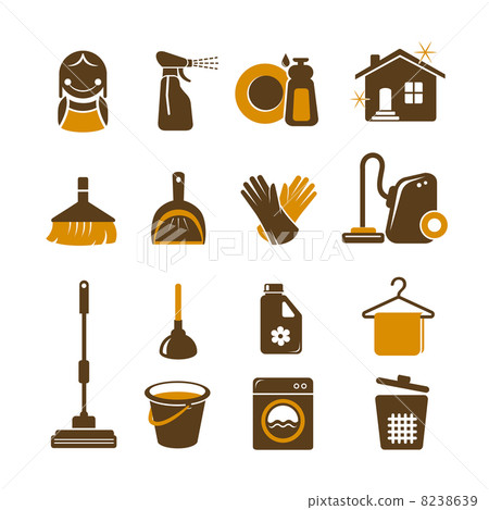 Cleaning vector icons 8238639