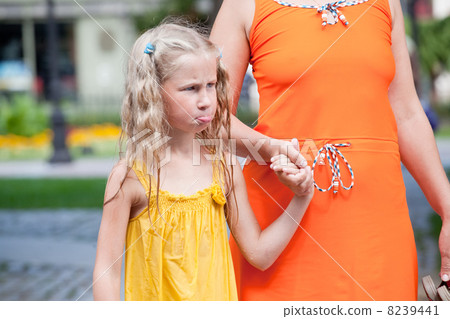 funny wet offended little girl funny wet offended little girl 8239441