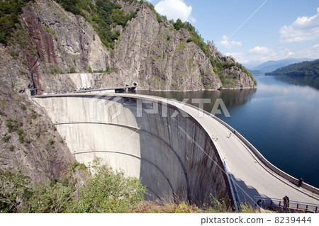 road over a big dam road over a big dam 8239444