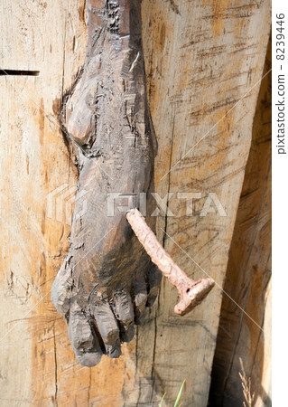 foot of Jesus foot of Jesus 8239446