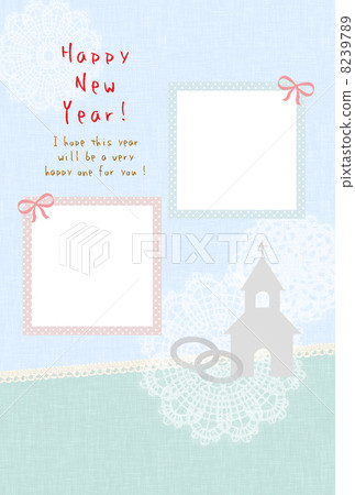 Marriage report New year's card Marriage report New year's card 8239789