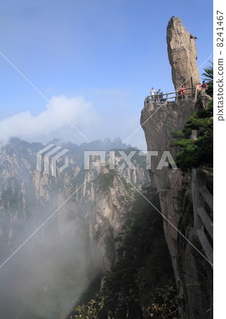 中國黃山的世界遺產風景 8241467