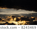 黃昏和雲彩 8243469
