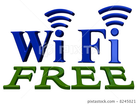 Sign of a free wireless communication 8245021