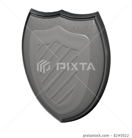 Classical sheild isolated on the white Classical sheild isolated on the white 8245022