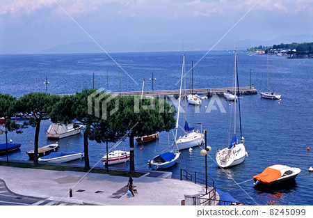 Yacht harbor on the lake Yacht harbor on the lake 8245099