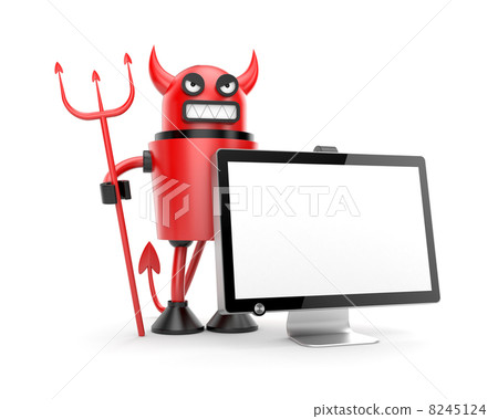 Robot Devil with monitor 8245124