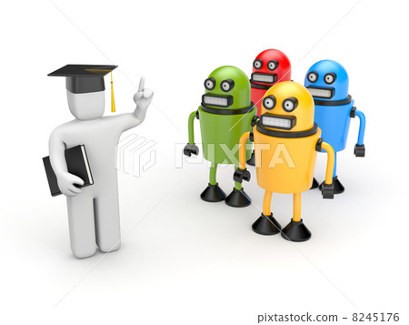 Students and lecturer or academic 8245176