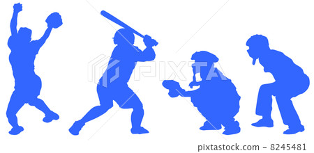 Softball silhouette 8245481