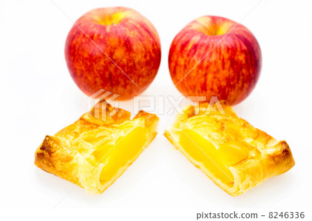 Apple bread and red apples Apple bread and red apples 8246336