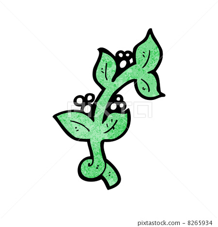 Cartoon Mistletoe Stock Illustration 8265934 Pixta Mistletoe berry holly cartoon style, color by number, christmas education paper game for the development of children, coloring pag. pixta