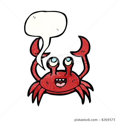 圖庫插圖: crab cartoon