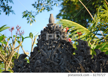 石雕雕刻雕塑熱帶心臟心臟紋身blanc巴厘島印度尼西亞火山凝灰岩藝術工藝品室內室外工藝品東南亞手工石材目標 8270727