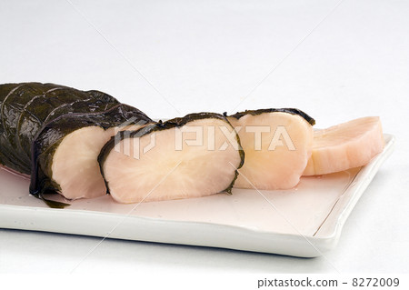 醃蘿蔔用紫蘇葉卷醃製 8272009