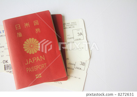 Passport and boarding pass Passport and boarding pass 8272631
