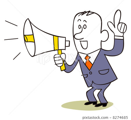 Businessman announcement Businessman announcement 8274685