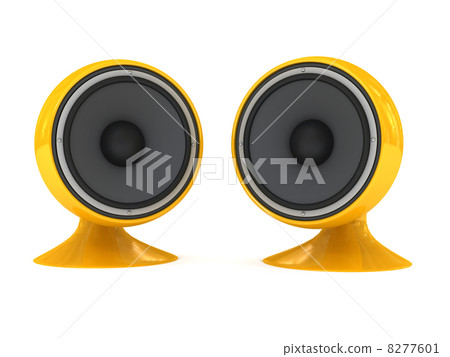 Speaker over white background 8277601