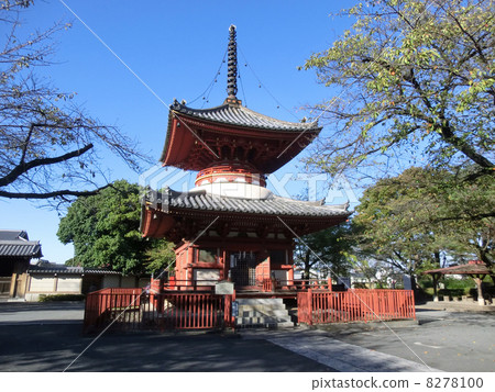 The pagoda at Kita-in Temple in Kawagoe Daishi, Saitama Prefecture The pagoda at Kita-in Temple in Kawagoe Daishi, Saitama Prefecture 8278100