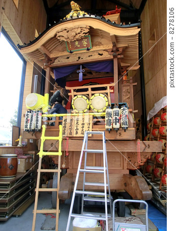 埼玉縣川越祭的準備工作 埼玉縣川越祭的準備工作 8278106