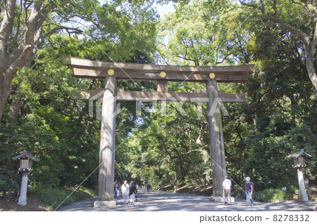 明治神宮的鳥居 8278332