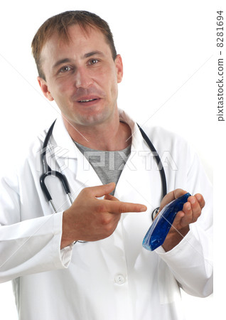 medical staff and a tool for swelling inhibition 8281694