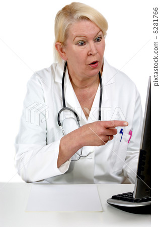 medical staff is working on a computer medical staff is working on a computer 8281766