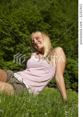 Woman resting in nature Woman resting in nature 8282401