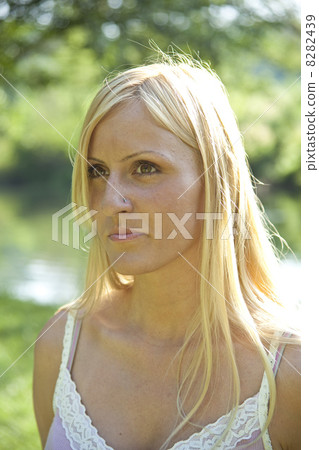 Woman resting in morning 2 8282439