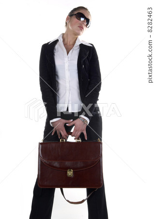 Business Woman holding Briefcase 8282463