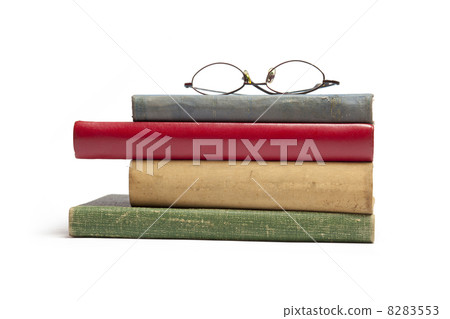 Group of Old Books And Glasses Group of Old Books And Glasses 8283553
