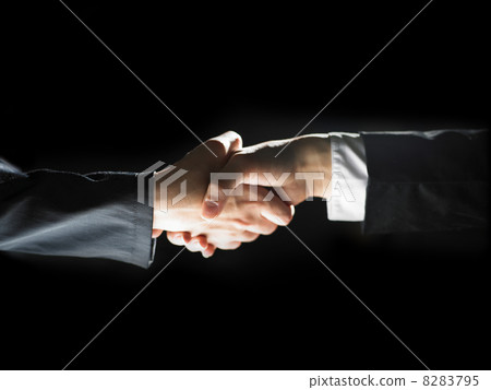 Handshake Handshaking on light and dark Handshake Handshaking on light and dark 8283795