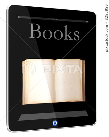 Tablet PC Computer and book 8283959