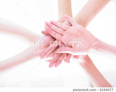 Team join hands 8284077