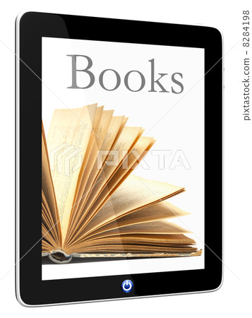 Tablet PC Computer and book 8284198