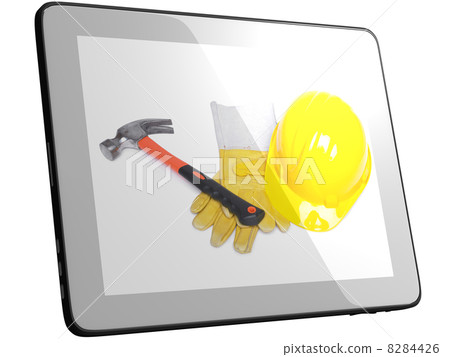 Tools On Tablec Computer Screen 8284426