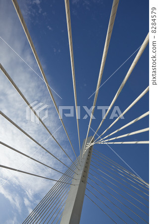 Abstract Detail of Millennium Bridge in Podgorica, Capital city 8284579