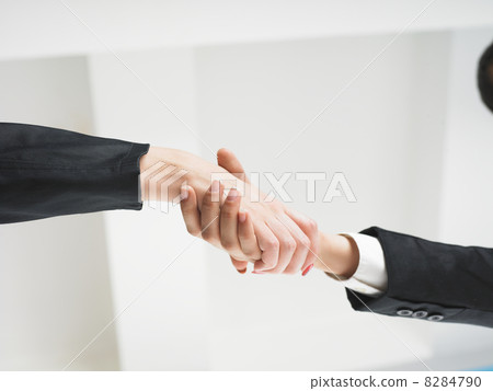 Handshaking in office low angle Handshaking in office low angle 8284790