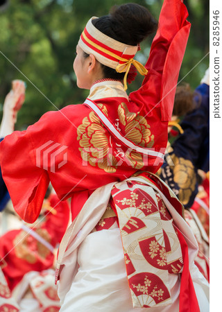 Tosa的夏天Yosakoi節日是有趣的Loya和Yosakoi 2013年全國錦標賽Kochi城堡場地 8285946