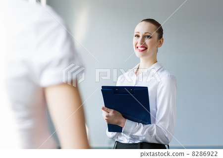 Businesswoman with colleague Businesswoman with colleague 8286922