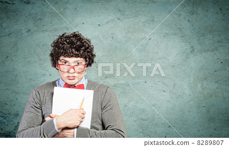Young man with papers Young man with papers 8289807