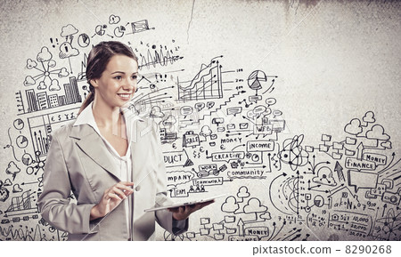 Businesswoman with ipad Businesswoman with ipad 8290268